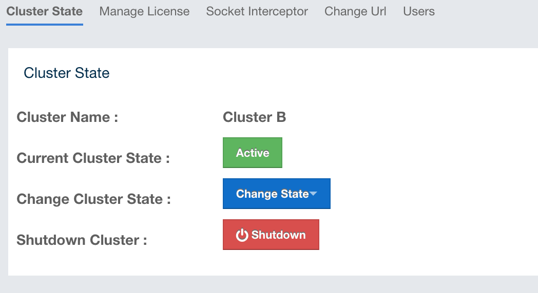 Cluster State Operations