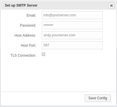 Create SMTP Configuration