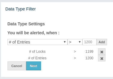 Filter for Data Types