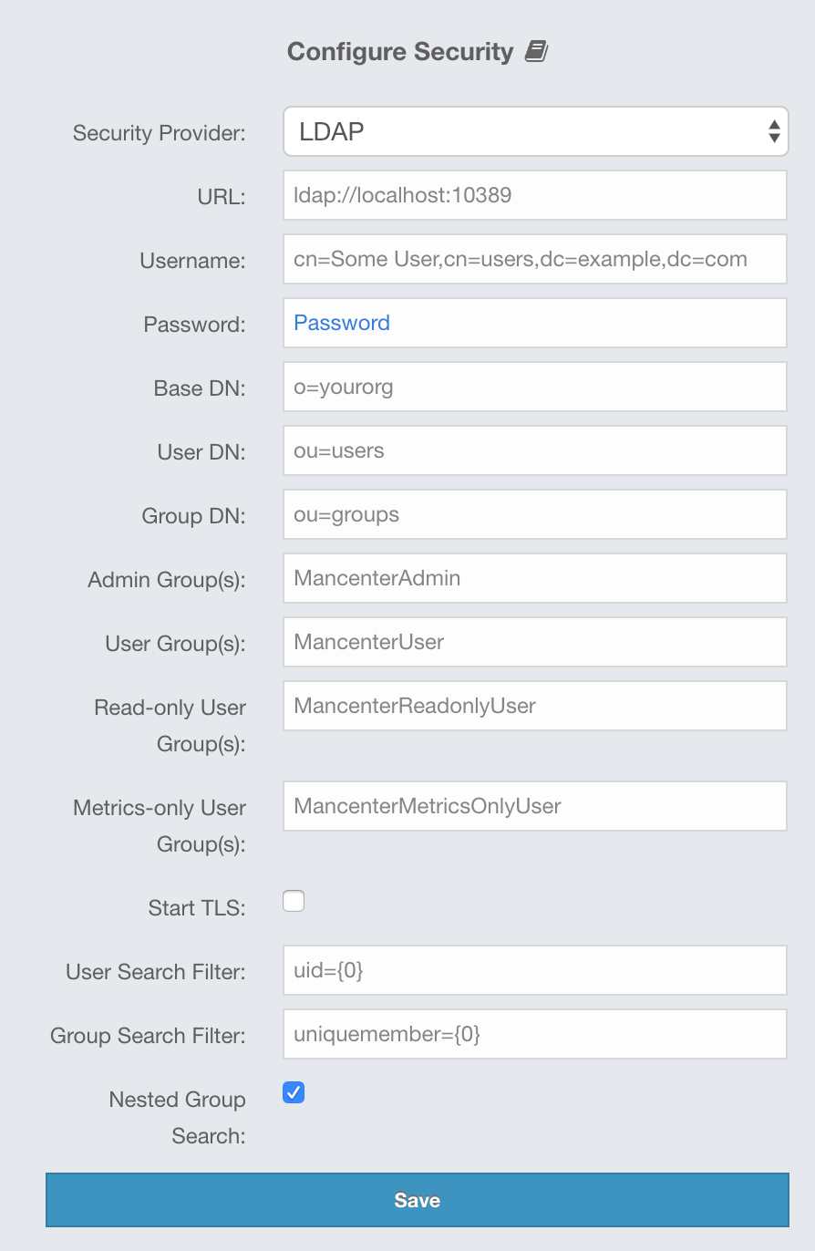 LDAP Configuration