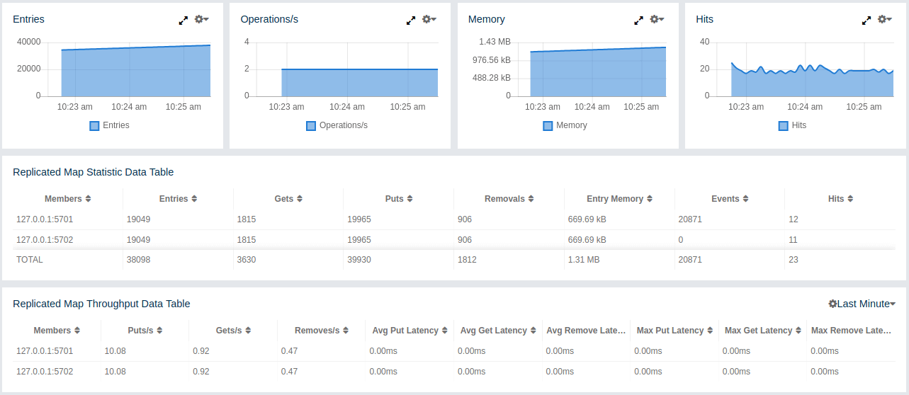 Monitoring Replicated Maps