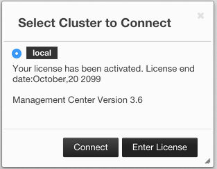 Selecting Cluster to Connect