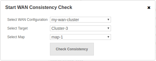 WAN Consistency Check Dialog