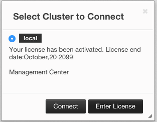 Selecting Cluster to Connect